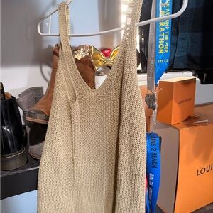 Elegant Beige Knit Sweater